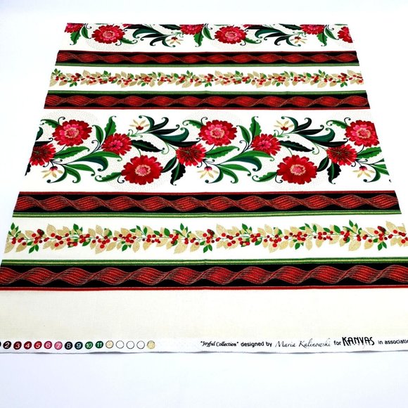 Joyful Carnation Fat Quarter Fabric Square 100% Cotton 18" x 21" Minimum Kanvas - Picture 6 of 6